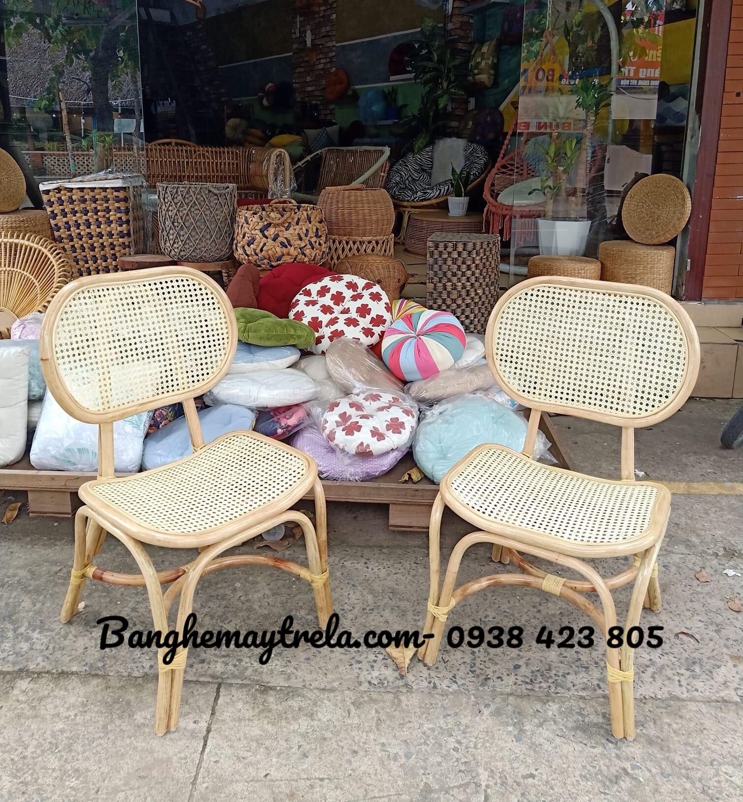 Ghế đơn mây lưới mắt cáo